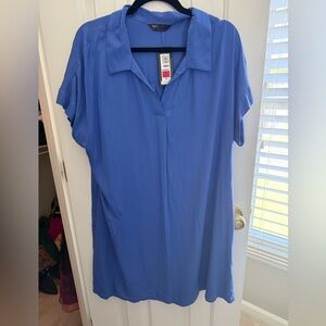 Elegant Blue Mini Dress